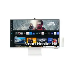 SAMSUNG - Monitor SMART 32CM801 32 UHD WIFI BLUETOOTH WEBCAM PARLANTES