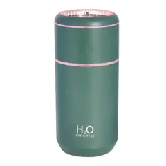GENERICO - Humidificador con luces Led - Usb 350ml - Verde