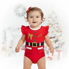 GENERICO - Body Navideño Mama Noela Rojo de Algodón Pima Navidad