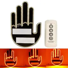 GENERICO - Mano LED con Gestos para Carro + Control Remoto Tres Gestos