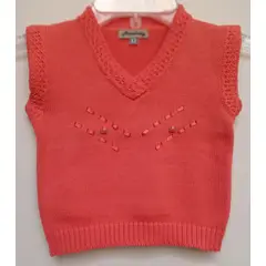 GENERICO - PULLOVER CHALECO NIÑA MELON MANDALAY KNITS