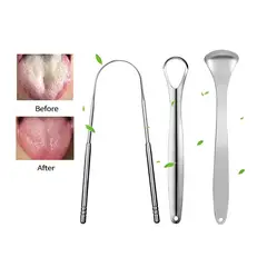 RED ANGEL - Limpiador De Lengua De Acero Inoxidable 3 PIEZAS