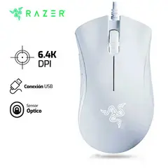 RAZER - Mouse Deathadder Essential 6,400 Dpi Blanco