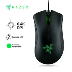 RAZER - Mouse DEATHADDER ESSENTIAL 6,400 Dpi Negro