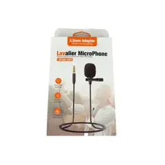 GENERICO - Micrófono Solapero Lavalier 3.5 mm para Celular y PC con Gancho