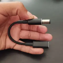 GENERICO - Cargador para HP - Adaptador Tipo C - Punta Negra - Chip PD y E-mark