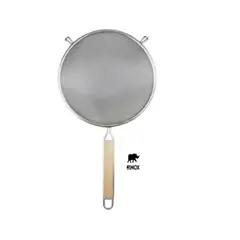 RINOX - Colador mango de madera doble malla 26cm