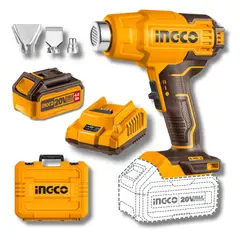 INGCO TOOLS - Pistola de calor 20v Inalambrica + bateria 4Ah Ingco