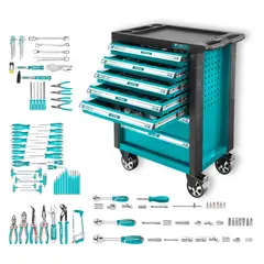 TOTAL TOOLS - Gavinete metalico 6 cajones + 328 herramientas Total