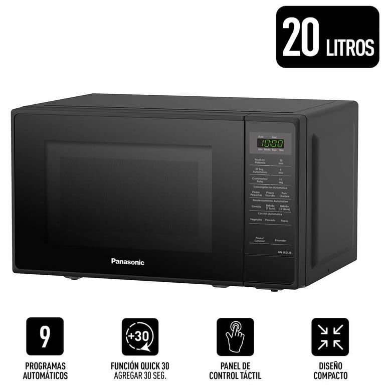 Horno Microondas NN-SB25JBRPK Digital de 20 Litros
