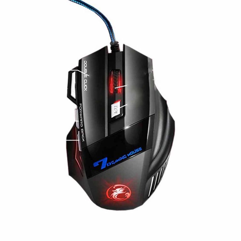Mouse imice gamer ergonómico 7 botones led con cable usb x7