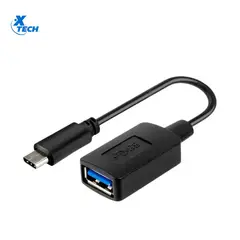 XTECH - Adaptador Transferencia de Datos XTC-515 TipoC Macho a UsbA 3.0 12cm