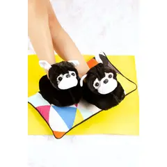 GENERICO - PANTUFLA PUG NEGRO UNISEX FANCY