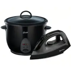 OSTER - Olla Arrocera 1.8 lts CKSTRC1700B + Plancha IMACO ETA600N Negro