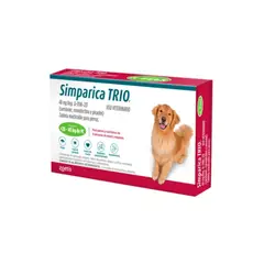 ZOETIS - SIMPARICA TRIO 48 MG GREEN 20 A 40 KG X3TAB