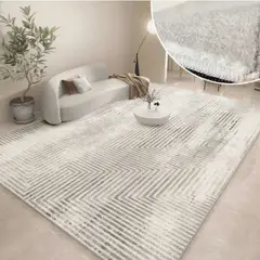 GENERICO - ALFOMBRA SEDA SINTETICA 227X180cm FS-101