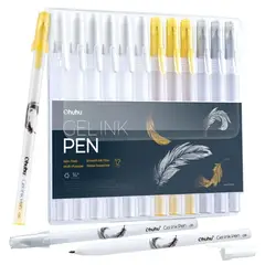 GENERICO - Ohuhu Leahi Bolígrafos tinta gel - Set x12