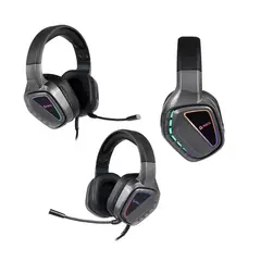 TEROS - Auriculares Gaming TE-8171N estéreo micrófono Luces RGB