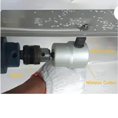 GENERICO - Cortador de Placas de Metal -Adaptador para Taladros