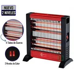 TREVELY - Calefactor Eléctrico de Cuarzo 1000W TCH-011