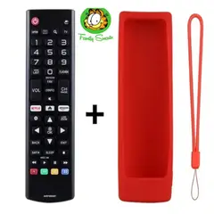 GENERICO - Control Remoto para Lg Smart tv Funda de SIlicona Color Rojo