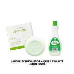 GENERICO - Jabón Lechuga 80Gr + Quita Esmalte Limon 165ml