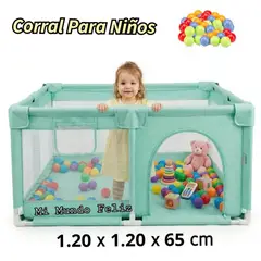 BEBE - Corral Corralito Para con entrada Lateral Pelotitas