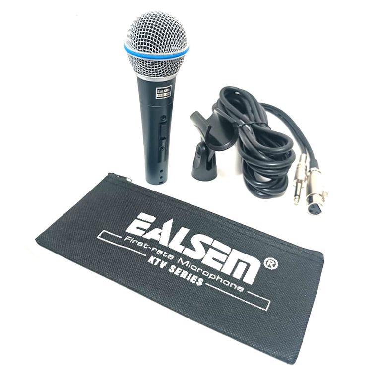 Microfono Ealsem dinamico Beta58S Con Switch De Encendido