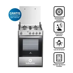 INDURAMA - Cocina Viena 4 Hornillas Croma