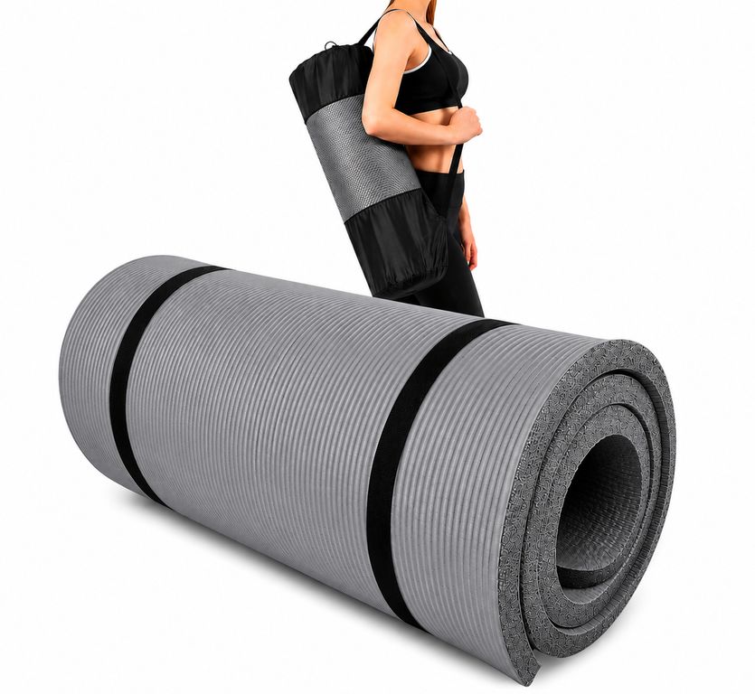 Colchoneta Yoga Mat Extra Gruesa 20 Mm Pilates Gym Plomo