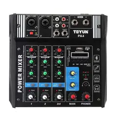 GENERICO - Consola Mixer Amplificada de 100W Profesional