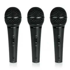 BEHRINGER - Microfonos de canto Dinamico vocal XM1800S 3 unidades