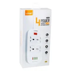 LDNIO - Tomacorriente y carga de Smartphone de 4 puertos y