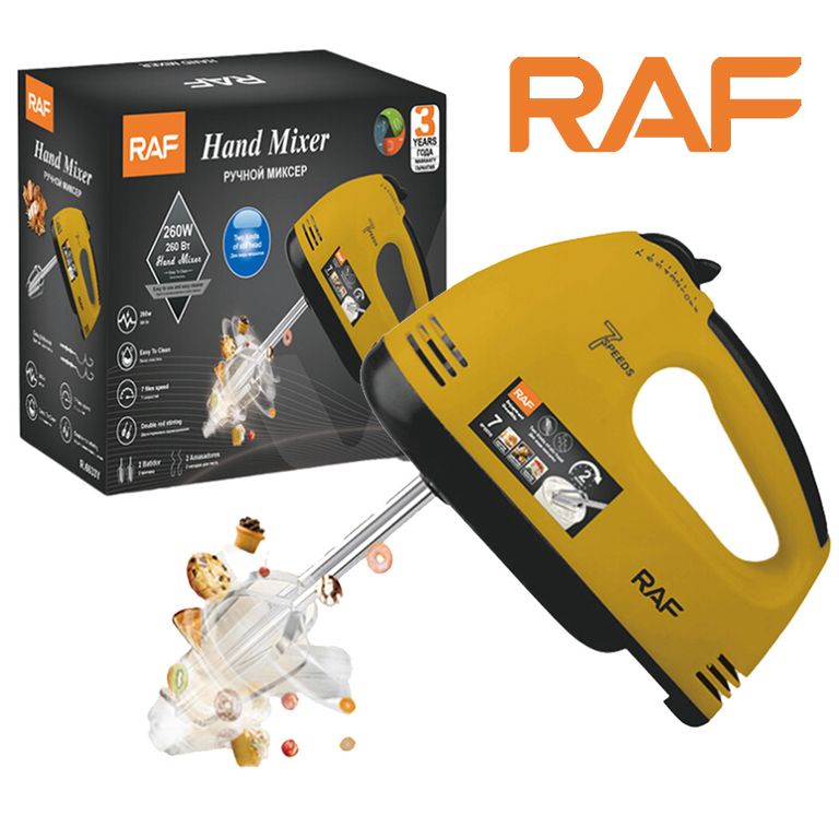 Batidora De Mano Mescladora Reposteria Pasteleria De 7 Velocidades