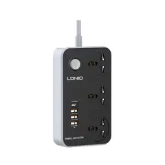 LDNIO - Tomacorriente y Cargador de smartphone de 3 tomas