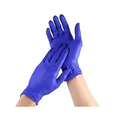 GENERICO - GUANTES DE NITRILO AZUL COBALTO PURPURA TALLA "M" CAJA X 100 UNIDADES