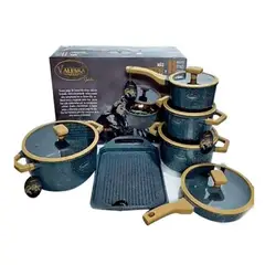 VALESKA - Set De Ollas 11pcs Vl-11ST Roca Volcánica