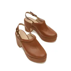MATISMA - Tacos Zuecos Para Mujer Kayla Camel