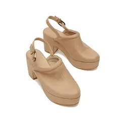 MATISMA - Tacos Zuecos Para Mujer Kayla Beige