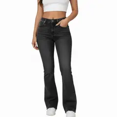 GENERICO - Pantalón Flare Jeans strech - Dama