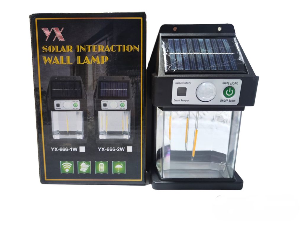 Luz solar de pared de tungsteno con Sensor