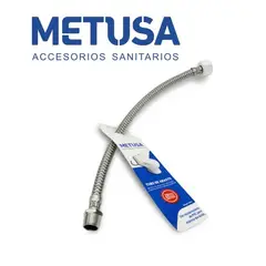 METUSA - TUBO DE ABASTO VINIL TRENZADO 1/2" X 7/8" X 40CM M-H DN10
