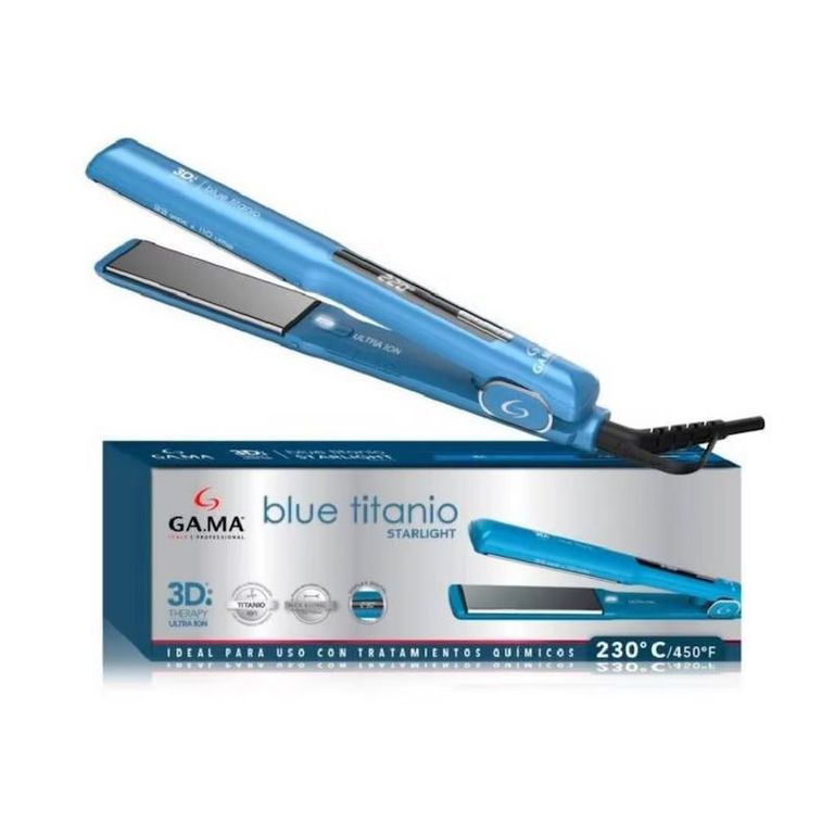Plancha Alisadora Blue Titanio Starlight 3D Therapy ION-DIGITAL