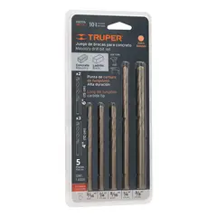 TRUPER - Broca 5 Unidades Juego para Concreto 102705 Truper