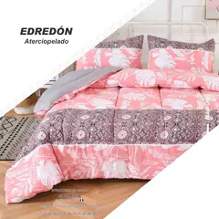 VENEZIA - Set de Edredón Aterciopelado 2Plz + F12