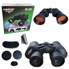 CAFINI - Binocular Largo Alcance 50x50 Caza Pesca camping Negro