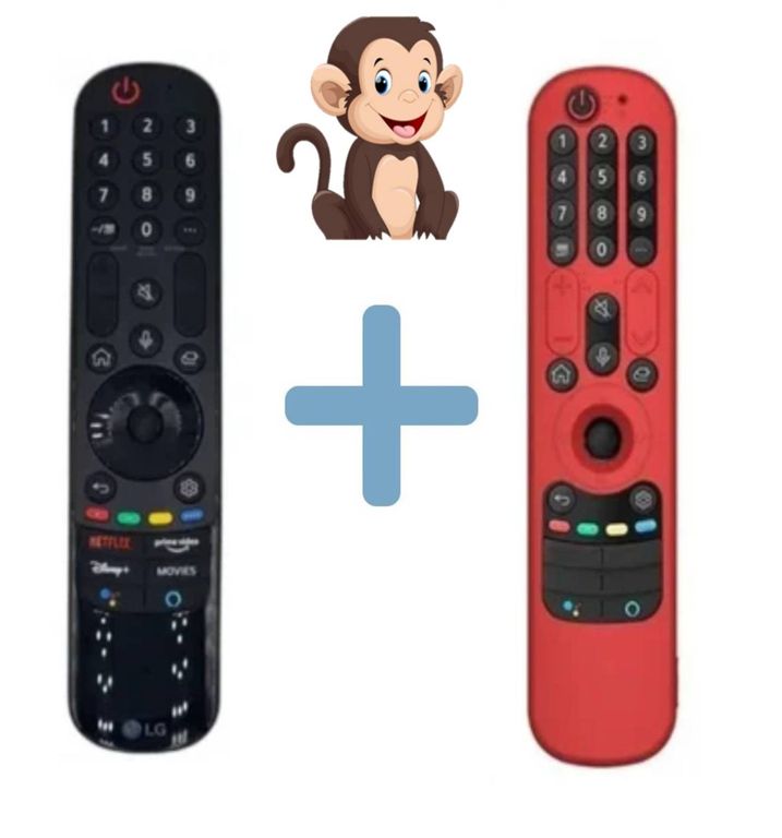 Control Remoto Magic An-mr21ga Modelo 2021 + Funda Roja cerrada