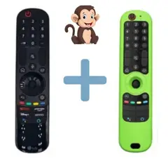 GENERICO - Control Remoto Lg Magic An-mr21ga Modelo 2021 + Funda Verde