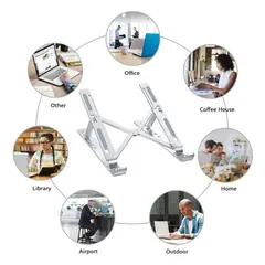 MEGIMPERU - Soporte de Aluminio para Laptop Tablet Funda