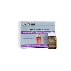 EXITENN - Tratamiento ampollas prevención caída cabello 12 viales x 7 ml.